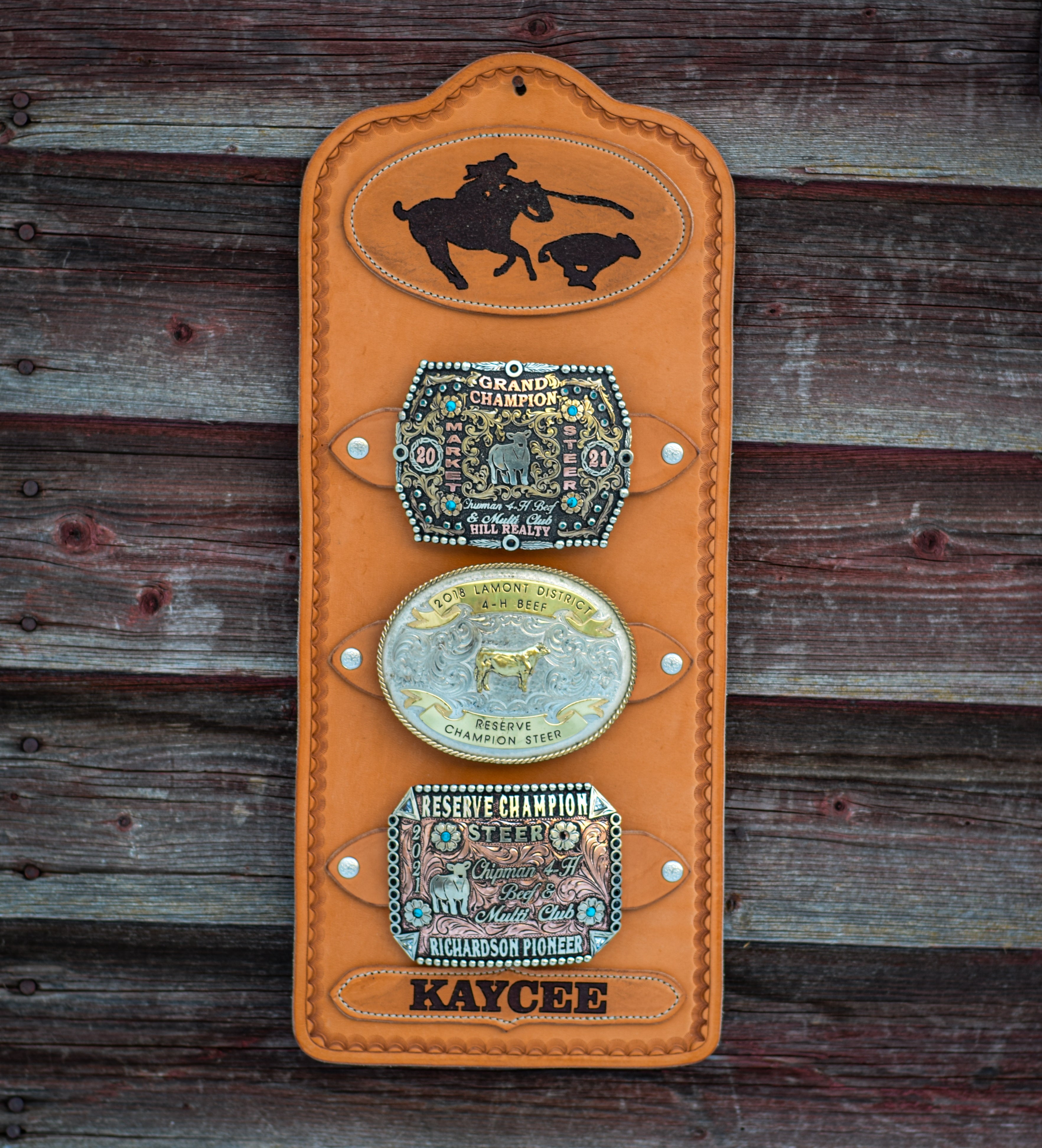 Belt Buckle Wall Display